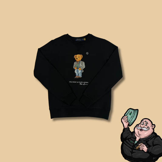 Polo Ralph Lauren Crni Duks sa Gentlmen Printom