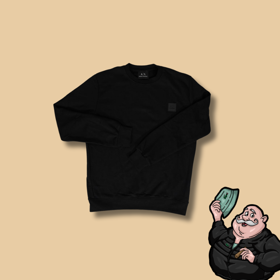 Armani Exchange Crni Duks sa Box Logom