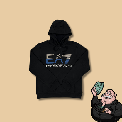 Emporio Armani EA7 Crni Duks sa Big Logom