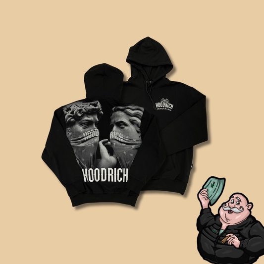 HOODRICH Crni Duks sa Printom na Leðima