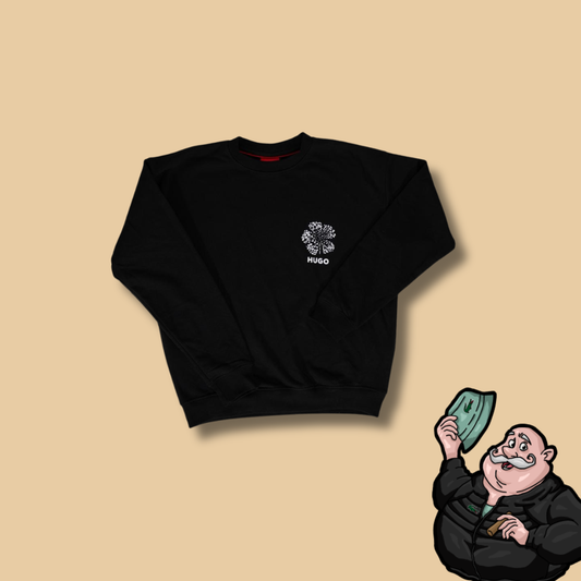 HUGO Crni Duks sa HUGO Printom na Leðima