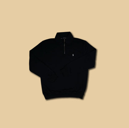 Polo Ralph Lauren Teget Quarter-Zip Duks sa Belim Logo