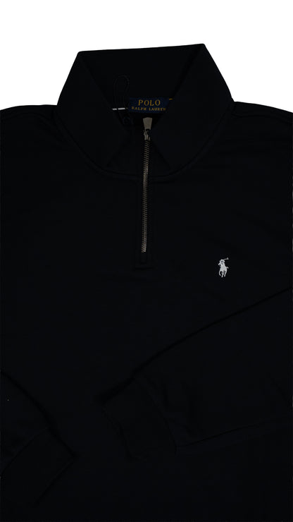 Polo Ralph Lauren Teget Quarter-Zip Duks sa Belim Logo