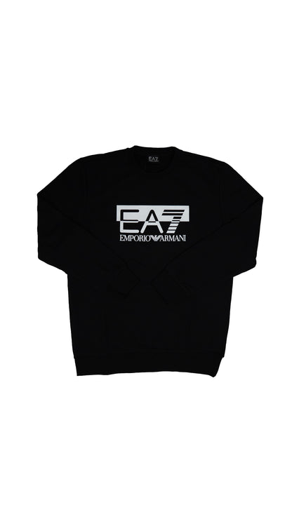 Emporio Armani EA7 Crni Duks sa Belim Natpisom