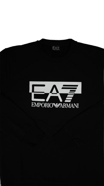 Emporio Armani EA7 Crni Duks sa Belim Natpisom